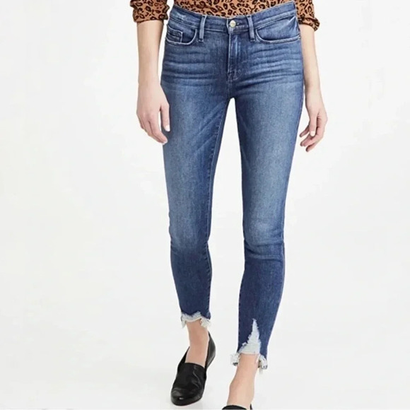 Frame Denim Denim - FRAME Le Skinny De Jeanne Jeans in Bestia Blue Chew Size 29